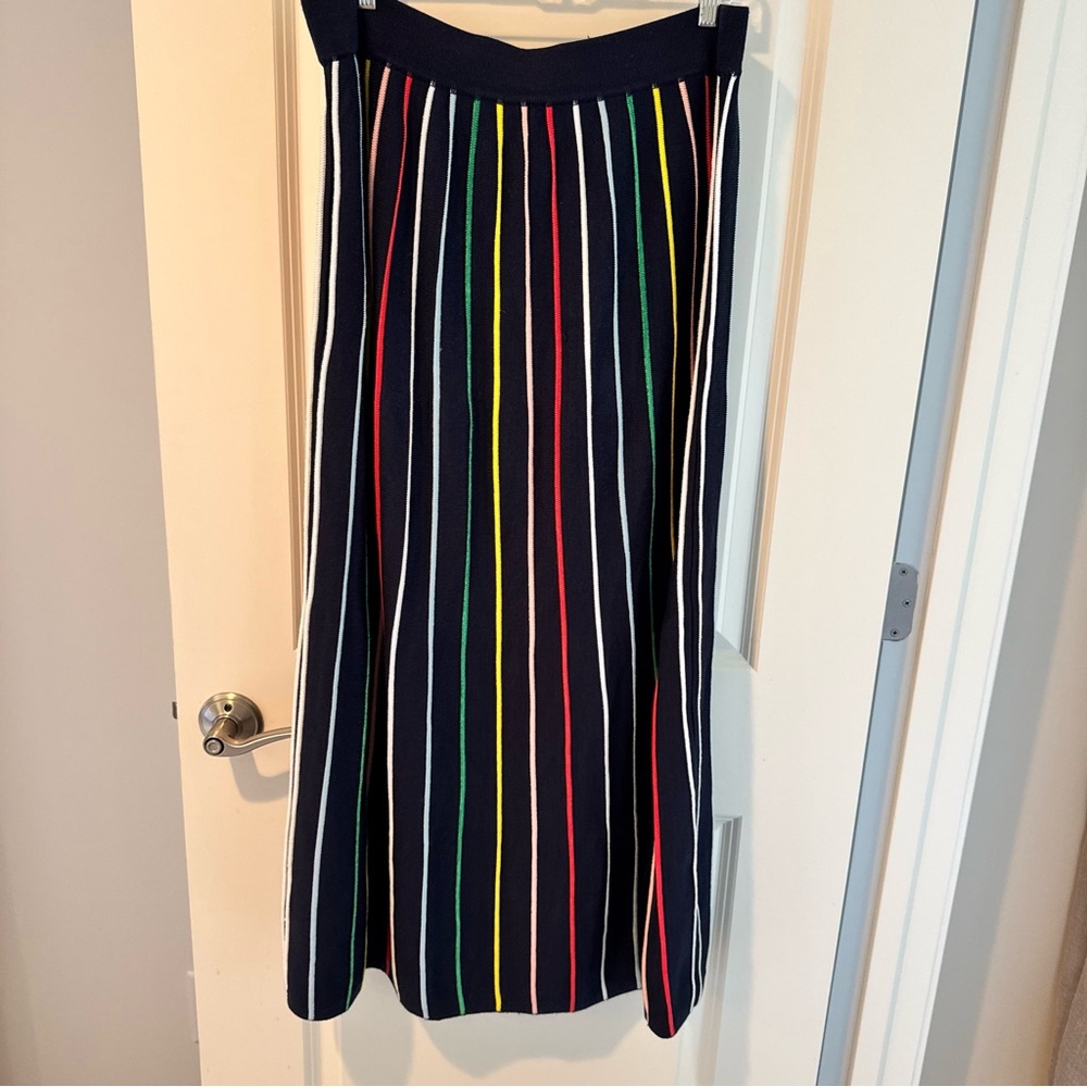Pearl by Lela Rose Multi Color Knit Maxi Skirt | L - Picture 6 of 7